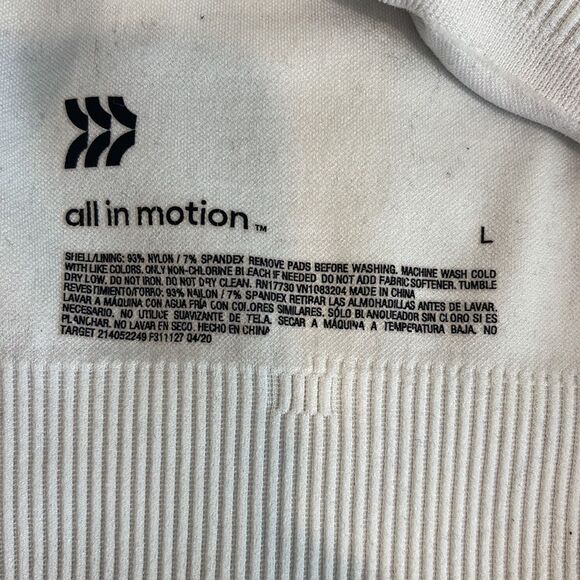 all in motion White Sports Bra - Picture 3 of 3